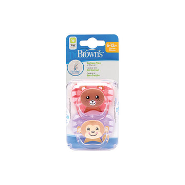 Dr Brown's Prevent Πιπίλα Σιλικόνης Αλεπού Μπλε 6-12m 2τμχ